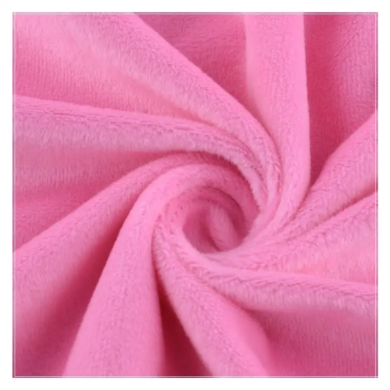 Factory Customized Holland velvet 100%polyester sofa fabric Plain solid Fabric for home textile