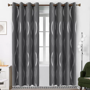 Rideaux occultants complets en feuille d'or et d'argent de haute qualité 180gsm pour une utilisation textile à la maison pour l'Amérique du <span class=keywords><strong>Nord</strong></span> et le Mexique - Product Image 6