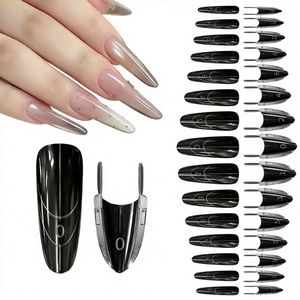 Styles aléatoires, designs personnalisés faits à la main pour ongles, faux ongles à presser avec boîte de présentation en acrylique, vente de liquidation à durée limitée - Product Image 1