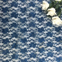 Tissu en dentelle de guipure jacquard durable à motif floral en gros pour robe de mariée en stock