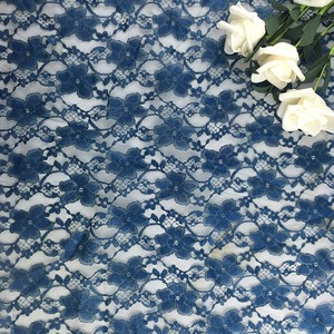 Tissu en dentelle de guipure jacquard durable à motif floral en gros pour robe de mariée en stock - Product Image 3