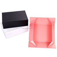 Boîte cadeau magnétique de luxe personnalisée avec logo, recyclable, pliable en une seule pièce, emballage cadeau de mariage, boîte en papier pour cadeau