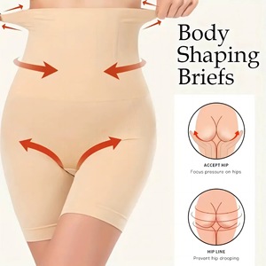 กางเกงชั้นในกระชับสัดส่วนหลังคลอดเอวสูง กางเกงกระชับสัดส่วนผิวเข้ม Smlxl ผ้าไนลอน - Product Image 3