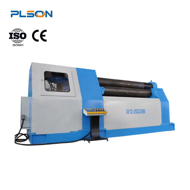 Automatic High-Accuracy 4-Roller PLC Controlled Motor Carbon Steel Plate Roll Forming Machine with End Forming