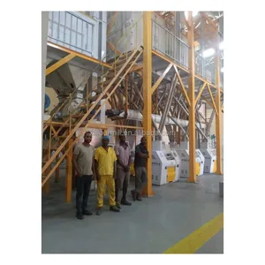 High quality 50ton 60ton corn milling machine maize flour milling machine do FUFU Sadza Ugali in Africa with installation