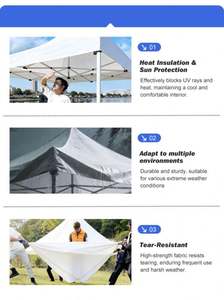 <span class=keywords><strong>Carpa</strong></span> Plegable <span class=keywords><strong>2x2</strong></span> 3x3, Gazebo Comercial, Toldo Resistente para Exteriores, Tenda Lipat 3x6, Carpas - Product Image 4