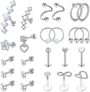 Sexo 2024 superventas oreja trago cartílago pendientes Helix Daith cuerpo Piercing joyería con precio al por mayor