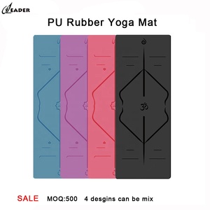 Diseño impreso personalizado hormiga Slip Eco <span class=keywords><strong>de</strong></span> cuero <span class=keywords><strong>de</strong></span> poliuretano no-negro tóxico <span class=keywords><strong>de</strong></span> caucho Natural <span class=keywords><strong>de</strong></span> la PU Yoga Mat - Product Image 6