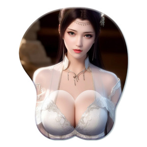 Alfombrilla de Ratón con Diseño de Animación China, Directo de Fábrica, con Reposamuñecas 3D de Silicona Suave, <span class=keywords><strong>Modelo</strong></span> H-5, Personalizada - Product Image 3