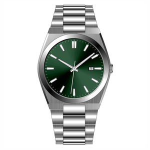 2025 nueva moda luminosa 5atm impermeable cuarzo Calendario de negocios Reloj Cuarzo Reloj de lujo <span class=keywords><strong>para</strong></span> hombres logotipo personalizado - Product Image 3