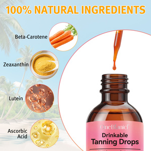 OneBtanicl Pastèque Saveur Soutient le Bien-être de la Peau Bronzage Bouche Gouttes Buvables Comestibles Sans Soleil Bronzage Gouttes Oral - Product Image 2