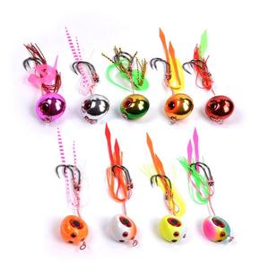 Kabura 60g80g100g120g150g200g Madai Tête de gabarit ronde Coulant lent Curseur de plomb Vivaneau Inchiku Saltwater Jigging - Product Image 4