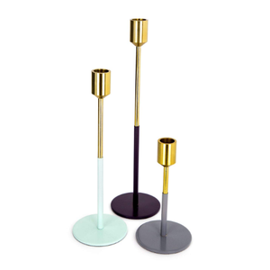 Candelabros de Metal de estilo tradicional decoración del hogar portavelas con acabado dorado hecho a mano regalos de Arte de decoración del hogar - Product Image 4