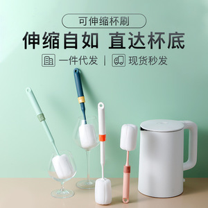 <b>Extendable</b> Sponge Cup <b>Brush</b> Long Handle Adjustable Length For Bottle Cleaning Household Use - Product Image 5