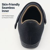 Nouvelles chaussures diabétiques légères et confortables, design à bout élargi, semelle antidérapante, chaussures d'été pour la protection des pieds diabétiques