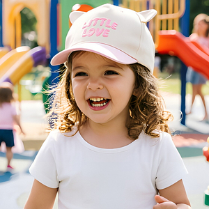 หมวกเบสบอลเด็กพิมพ์ลายโลโก้ 5 ช่อง ผ้าฝ้าย แฟชั่นฤดูใบไม้ผลิ/ฤดูร้อน หมวกกีฬา ป้องกันแสงแดด สำหรับเด็กผู้หญิง - Product Image 5