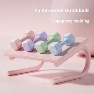 ดัมเบลขนาดเล็กเคลือบยางสำหรับฝึกกล้ามเนื้อแขนและลดหน้าท้องสำหรับผู้หญิงใช้ในบ้าน - Product Image 1