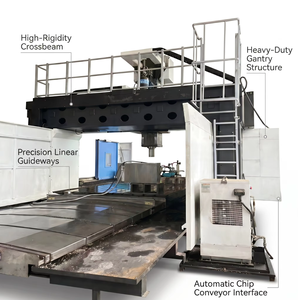 เครื่องมิลลิ่งพอร์ทัลมิลิ่งแบบคานคงที่เครื่อง CNC ใช้สำหรับงานกลึงคานรับน้ำหนัก - Product Image 2