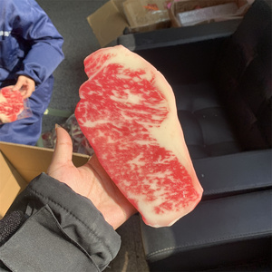 Modèle de présentation créatif et réaliste en forme de steak flocon de neige, impression UV 3D, en PVC artificiel, jouet de cuisine, bloc de viande crue, grand modèle de présentation pour la cuisson - Product Image 6