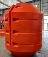 Flotteur de tuyau en PEHD pour dragage maritime, flotteur de tuyau rempli de mousse PU, bouée de dragage personnalisée pour le dragage