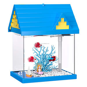 Freesea Small Desktop Aquarium Großhandel Kunststoff filter pumpe für Schlafzimmer oder Küche für Betta Goldfisch - Product Image 1