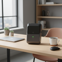 Printer Thermal Portabel Mini Bluetooth Nirkabel USB POS 55mm Tanpa Pita, Tampilan Informasi KAIMA, Pencetakan Halus