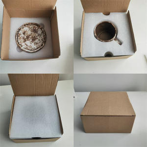 Juego de tazas y platillos de porcelana de estilo japonés vintage, ecológico para café y té de la mañana de la tarde, uso en la oficina - Product Image 6