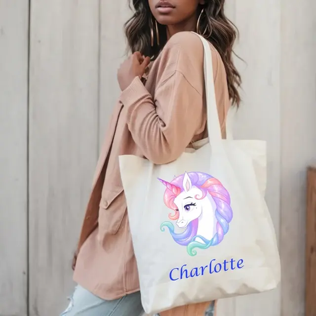 Eco Friendly Reusable Cloth Canvas Tote Cotton Shopping Tote Bag With Custom Logo Printed Canvas Cotton Shopping Tote Bag