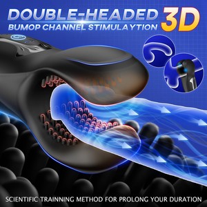 Entraîneur de pénis multi-fréquence à double tête, vibromasseur portable pour hommes Autres produits de planification familiale - Product Image 4