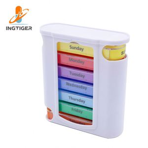Pastillero de Plástico Semanal de 7 Días con 14 Compartimentos para Tomar Dos Veces al Día - Product Image 2