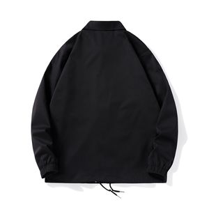 2024 fabricant en gros hommes printemps entraîneur vestes coupe-vent vestes personnalisables Logo étiquettes pas de vestes à capuche - Product Image 3