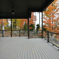 Système de balustrade de balcon et de terrasse modulaire en aluminium BH au design moderne et populaire, balustrade en verre
