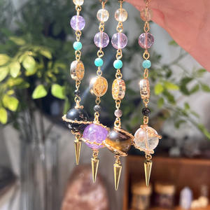 ลูกแก้วคริสตัลดีไซน์ใหม่ล่าสุด ทรงกลมธรรมชาติ อุปกรณ์เสริมยอดนิยม สำหรับการทำนายดวงชะตา ศิลปะเวทมนตร์ รีกิ นาฬิกา สำหรับของขวัญด้านปรัชญา - Product Image 1