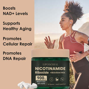 Cápsulas de Nicotinamida Ribósido al por Mayor de Fábrica con Suplemento de Resveratrol y Quercetina para Adultos, Cápsulas de NAD+ - Product Image 4