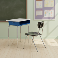 Tables et chaises d'école réglables multifonctionnelles écologiques modernes pour une utilisation en classe et commerciale