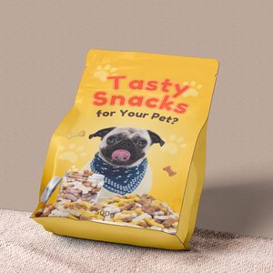 Borsa richiudibile a fondo piatto personalizzata resistente all'umidità real Dog Pet Food Packaging sacchetti di plastica <span class=keywords><strong>cibo</strong></span> per cani da 2.5kg sacchetto da 10kg - Product Image 1