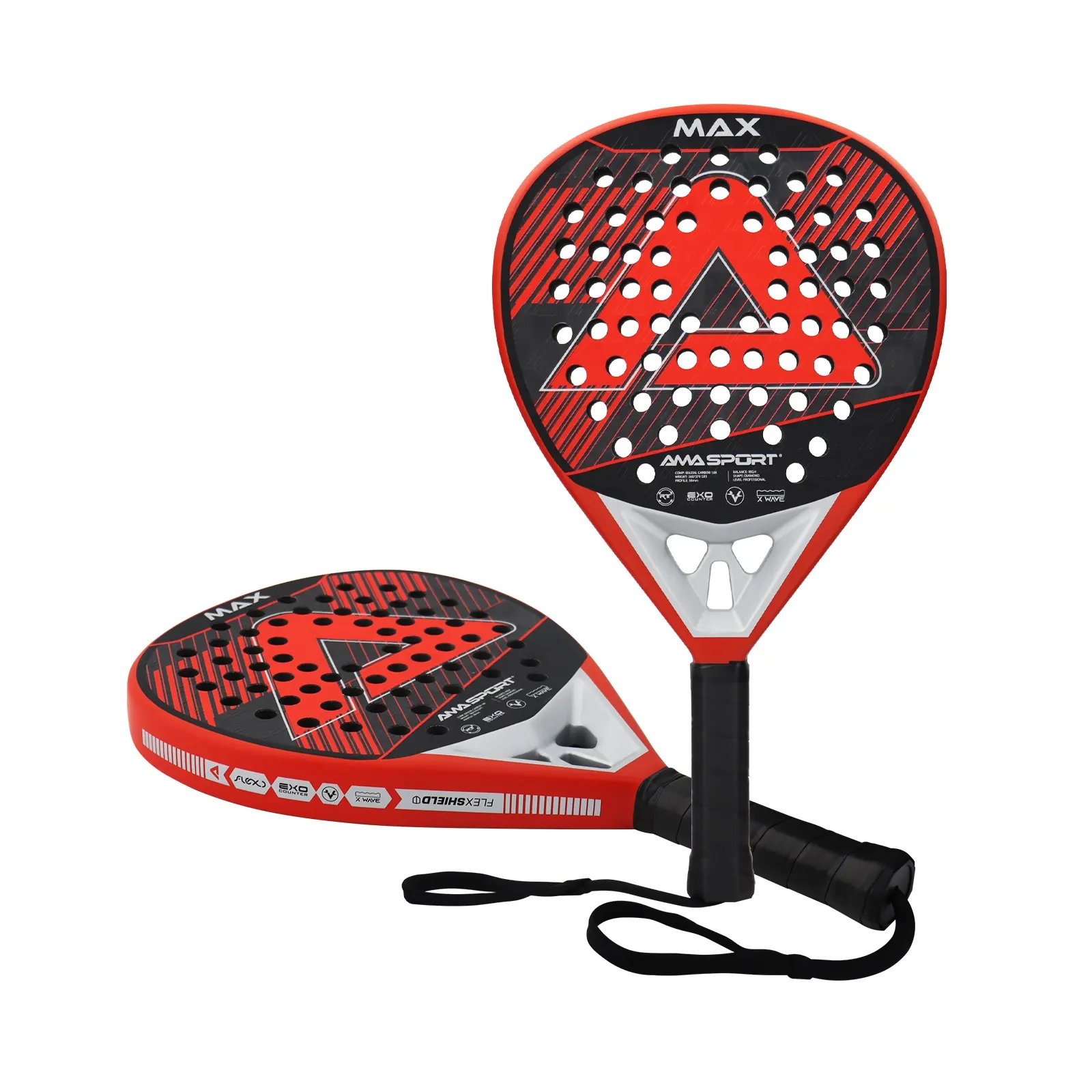 AMASPORT Professional 2024 Date P101 Modèle Usine Premium OEM Fibre de Carbone EVA Matériel Personnalisé 12k Padel Raquette de Tennis