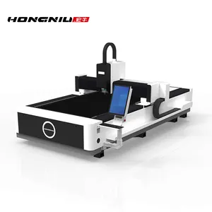Hongniu Enclosed Single Table Heavy Body 3000*1500mm Sheet Metal Cnc Fiber Laser Cutting Machine Hot Selling