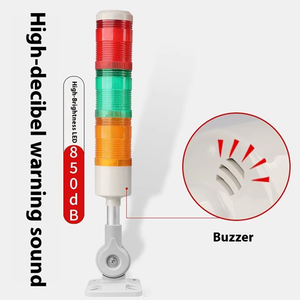 Công nghiệp ba màu nhấp nháy dẫn đèn giao thông tháp nhiều lớp cảnh báo còi báo động an ninh chỉ báo tín hiệu ngăn xếp ánh sáng - Product Image 3