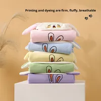 Yuyan dessin animé corail polaire enfant peignoir séchage rapide serviette à capuche cape salle de bain salon utiliser livraison directe disponible