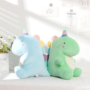 Coussin en peluche dinosaure coloré pour enfants, jouet en peluche doux, compagnon de sommeil pour bébé, cadeau unisexe en provenance de Chine - Product Image 4