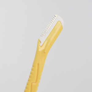 Tondeuse à sourcils Xirui à manche droit avec lame macro, outil de beauté, rasoir à sourcils, lame de sécurité macro jaune pour sourcils - Product Image 2