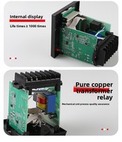 Controlador de Temperatura Digital TEL96-9001 AC220V/380V, Termostato Industrial Universal con Perilla Mecánica Ajustable para Horno