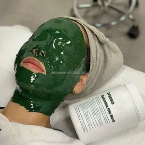 Mascarilla de espirulina en polvo, máscara hidratante antiacné, anticraqueo, transpirable, producto en Corea, OEM