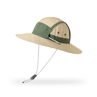 Chapeau Bob Unisexe Léger à Large Bord pour la Protection Solaire, Style Color Block Tendance, Idéal pour l'Été et la Randonnée en Plein Air (Vente en Gros)