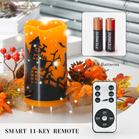 KSWING Halloween Noël Projecteur Bougie rotation Fantôme Projection Lampe mode intérieur LED Bougie décoration