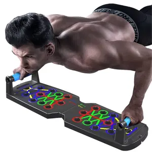 Hot sale Multifunctional Push-up Bracket Board Gym Foldable Fitness Push Up Board with Resistance Bands