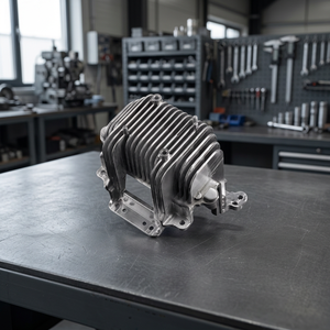Composant en aluminium moulé sous pression avec surface sablée, taille sur mesure - Product Image 2