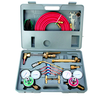 Kit de chalumeau à gaz pour soudage et coupage Oxy Acétylène Oxygen Brasage Professional Set Carrying Case Cutting Set