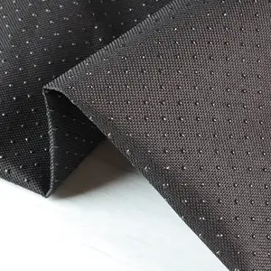 600d Polyester Oxford Pvc Gecoate Stof Antislip Siliconen Dot Stretch Gabardine Antislip Backing Stoffen